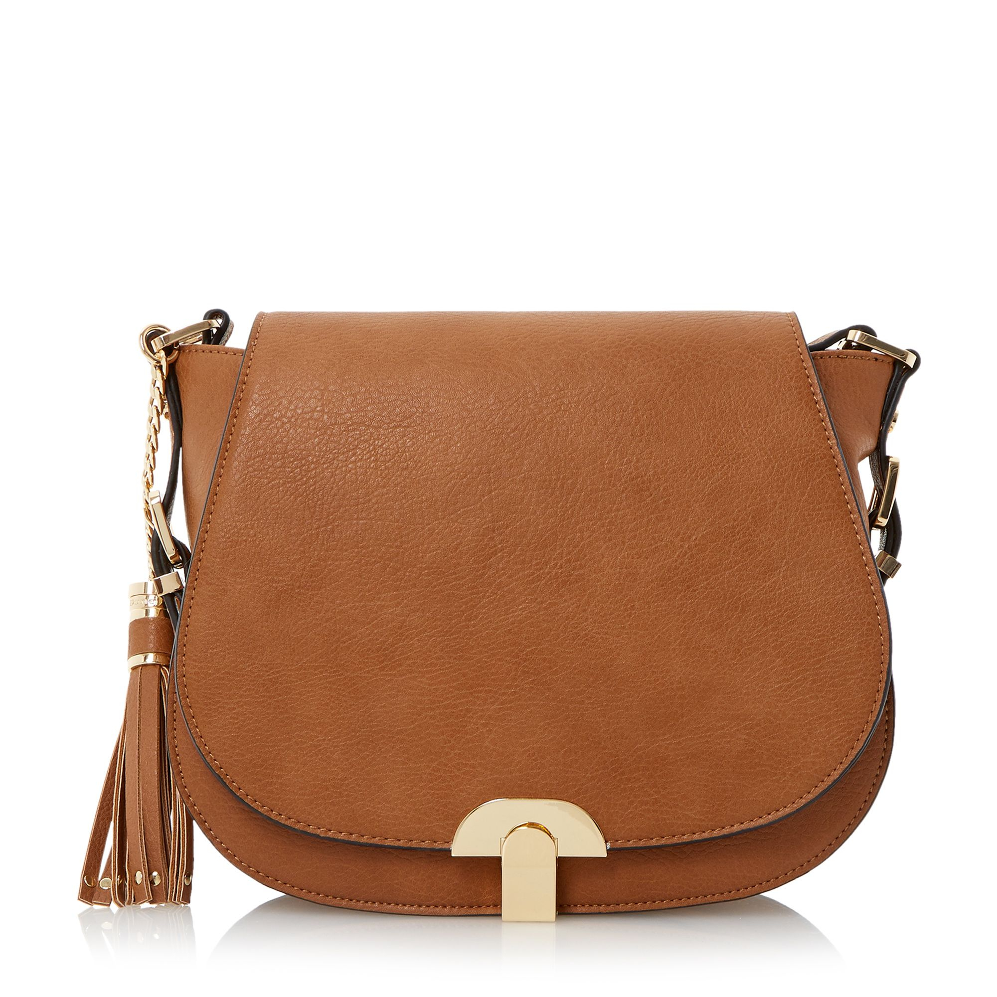 Dune Dashes Tassel Trim Saddle Bag in Brown (Tan) Lyst