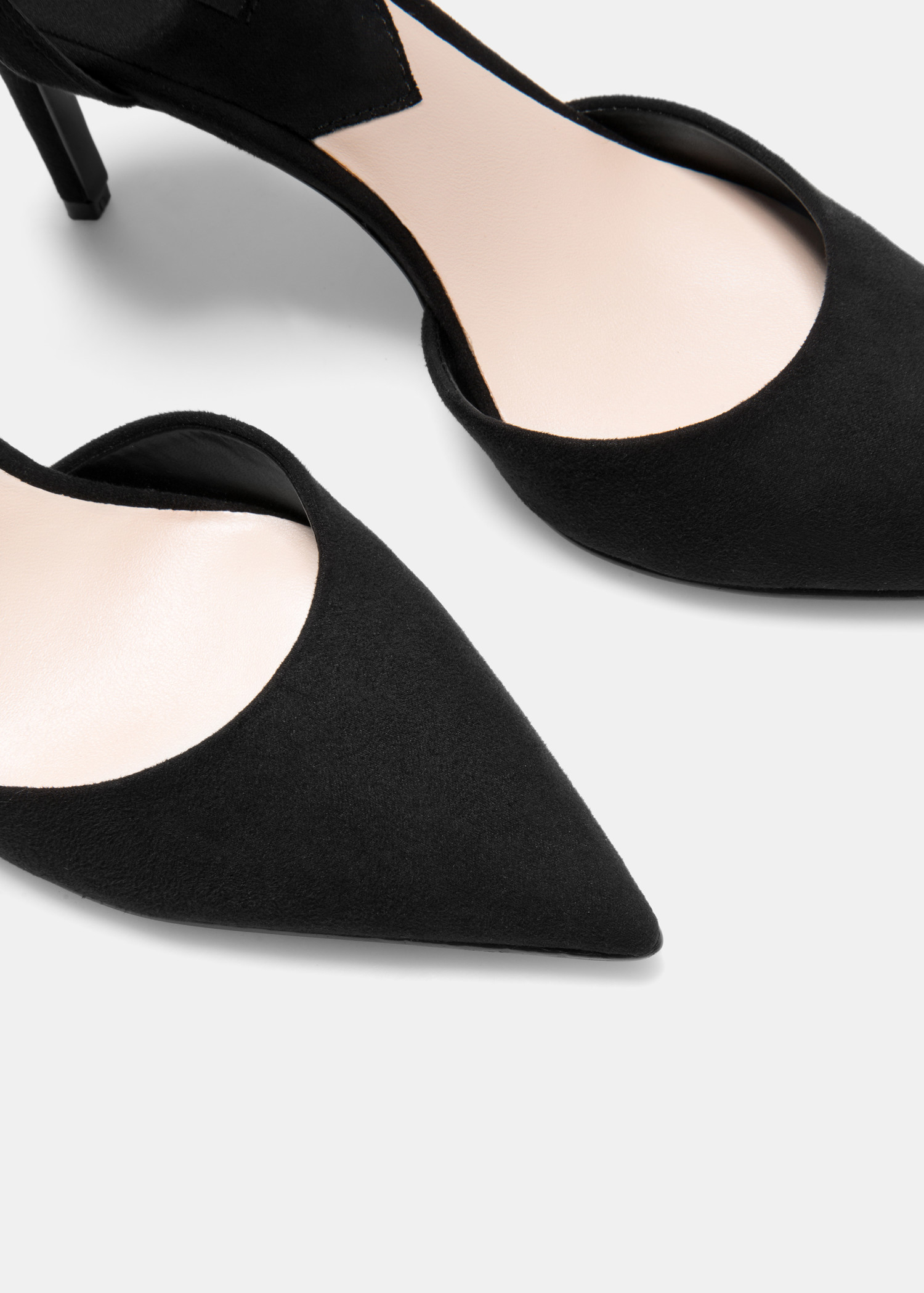 mango black heels