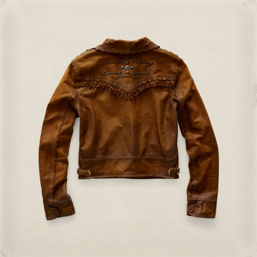 RRL Montana Leather Jacket in Brown - Lyst