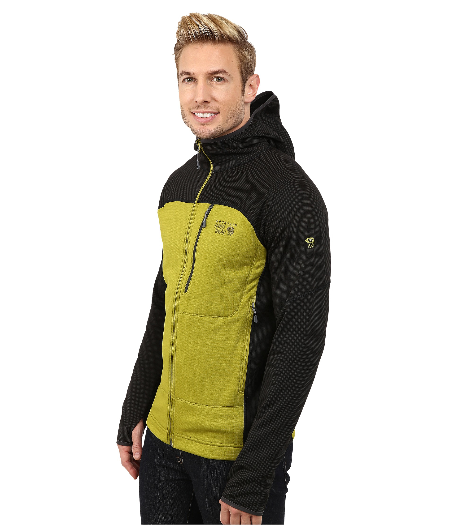 Mountain Hardwear Desna™ Grid Hooded Jacket in Green for Men - Lyst