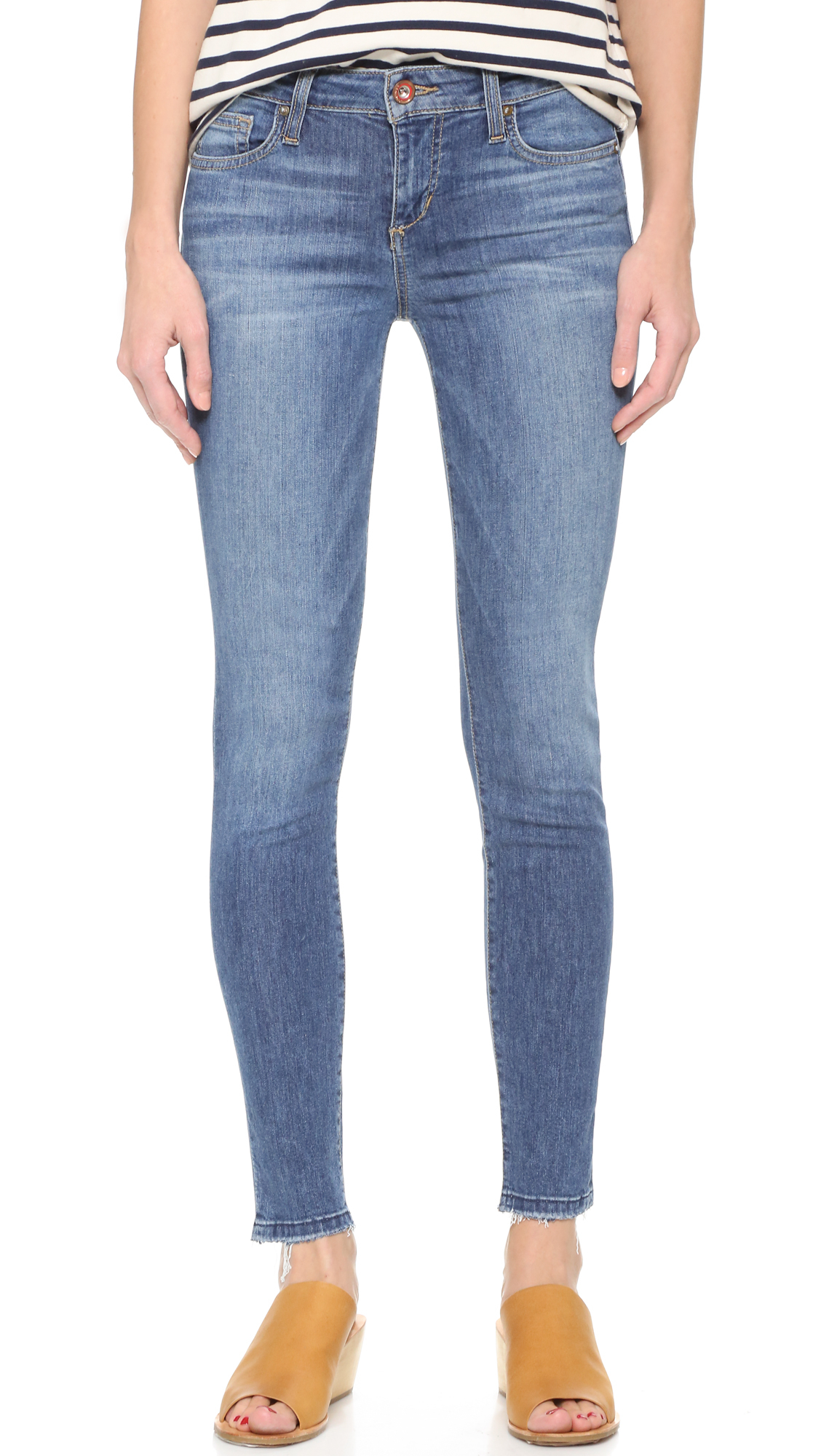 Joe's Jeans Denim The Icon Mid Rise Skinny Ankle Jeans in Blue - Lyst