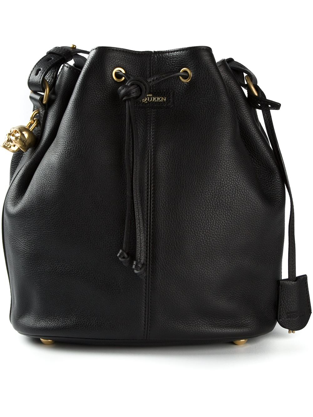Alexander McQueen Bucket Bag in Black - Lyst