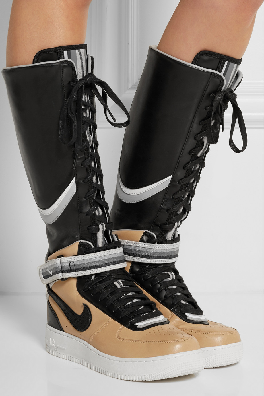 Nike Riccardo Tisci 'beige Pack Air Force 1' Boots in Black | Lyst