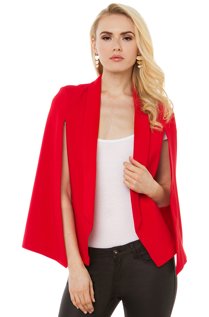 red cape jacket