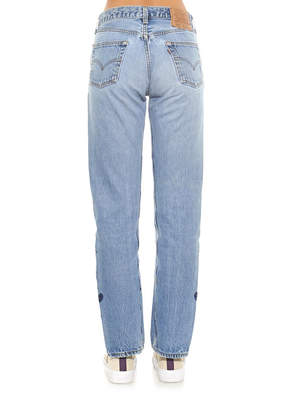 Lyst - Bliss And Mischief Face Of The Desert Boyfriend Jeans in Blue