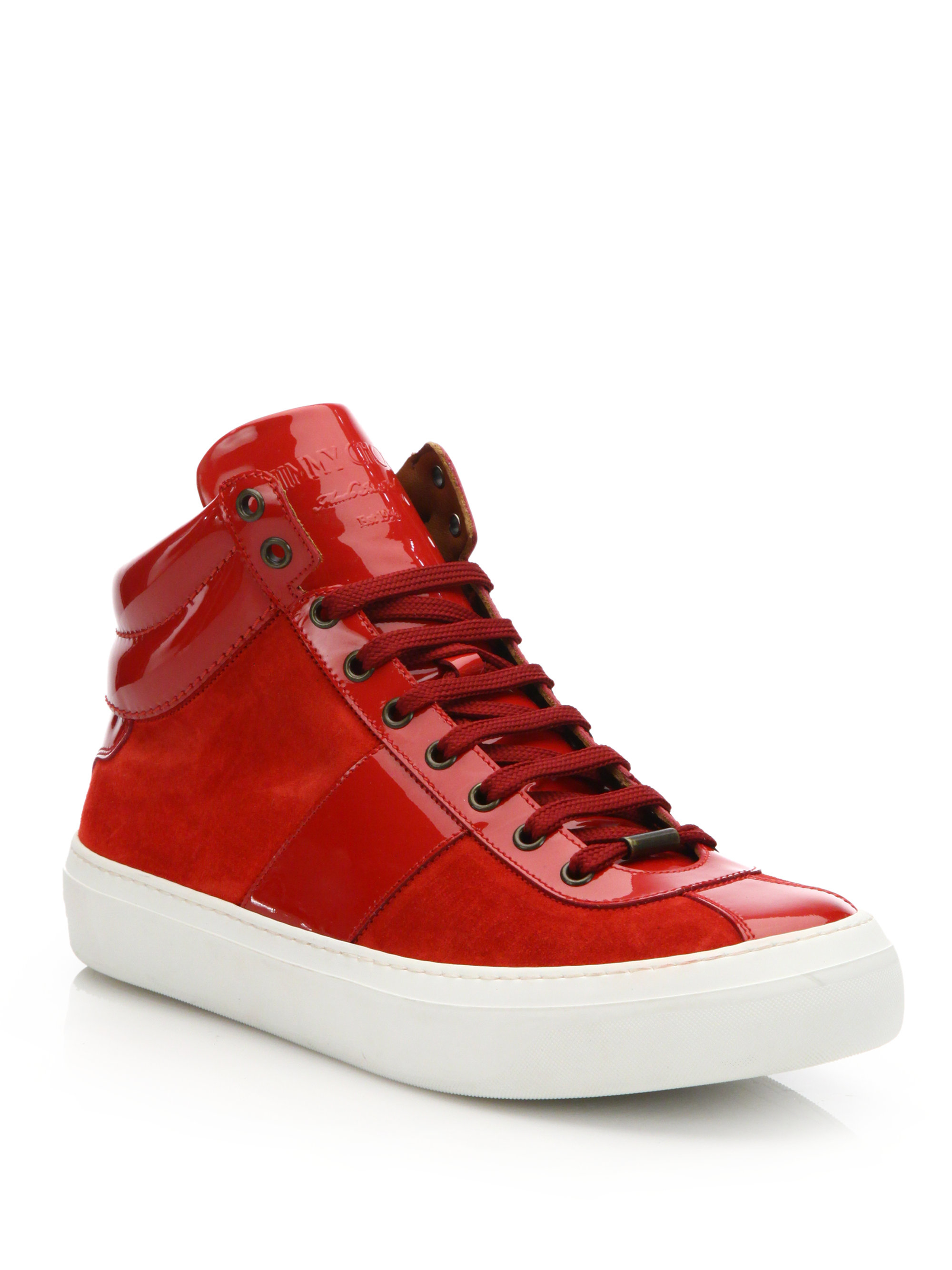 red suede high tops