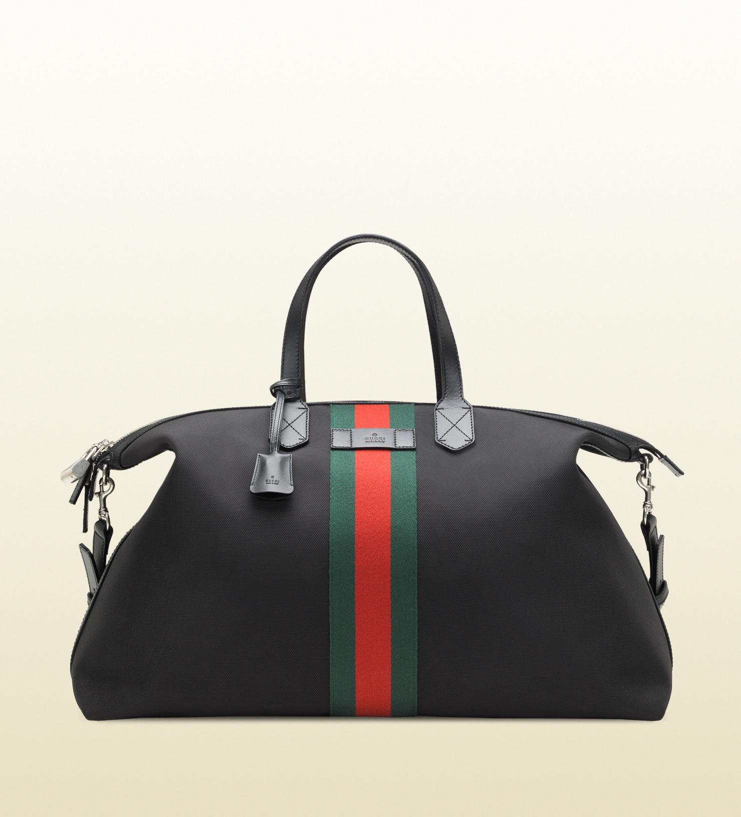 Gucci Techno Canvas Duffle Carry-on Bag in Black for Men - Lyst