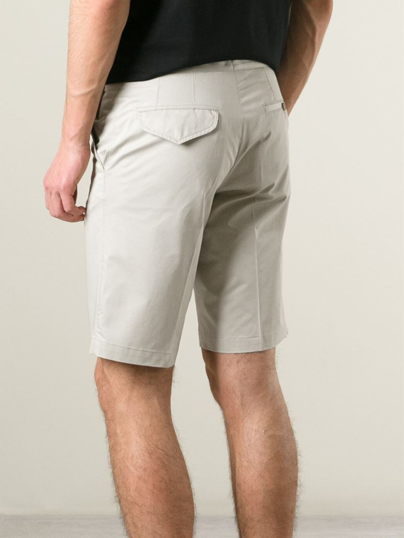 Lanvin Cotton Tailored Shorts in Grey for Men - Lyst