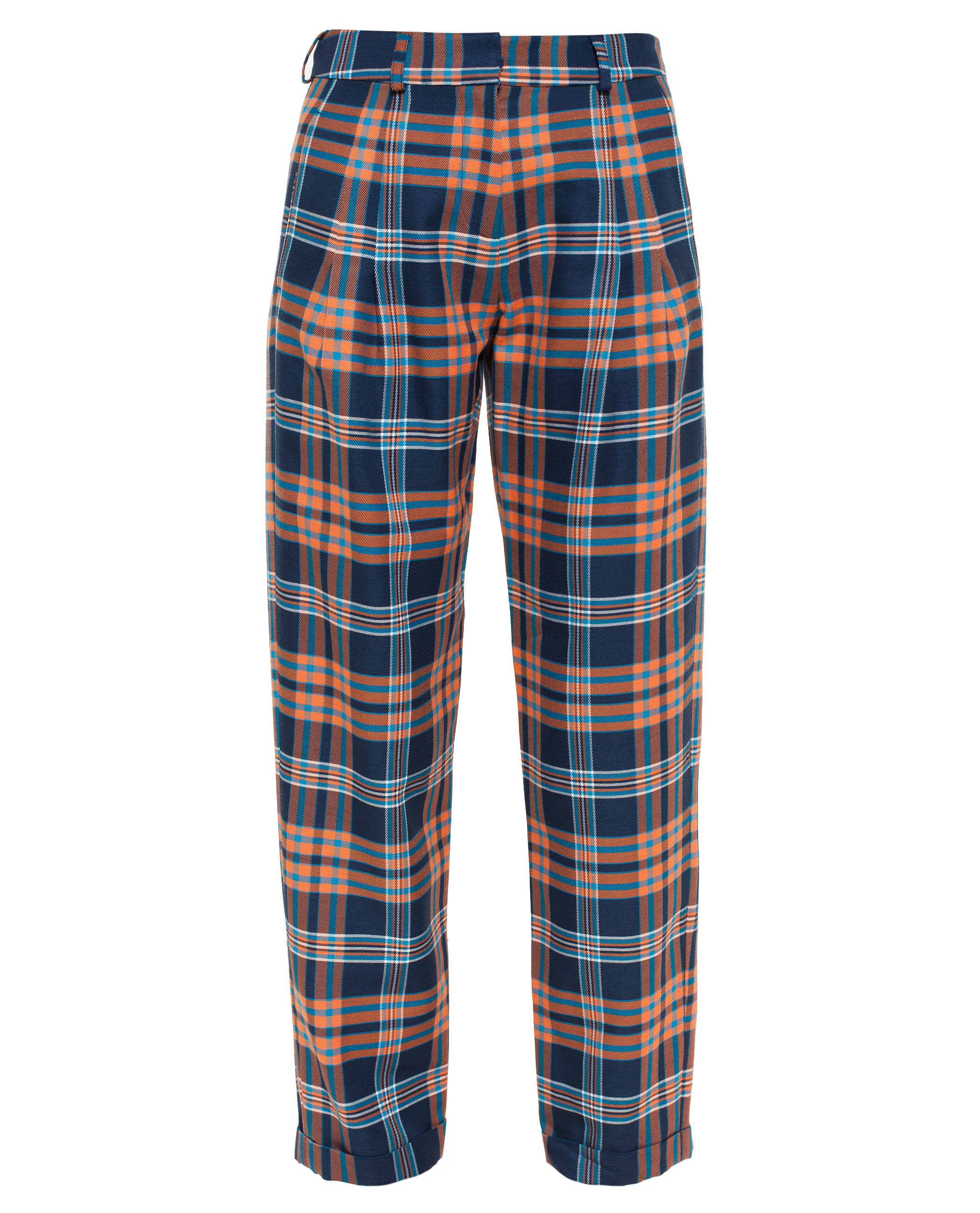 House of Holland Baggy Tartan Trousers in Blue - Lyst