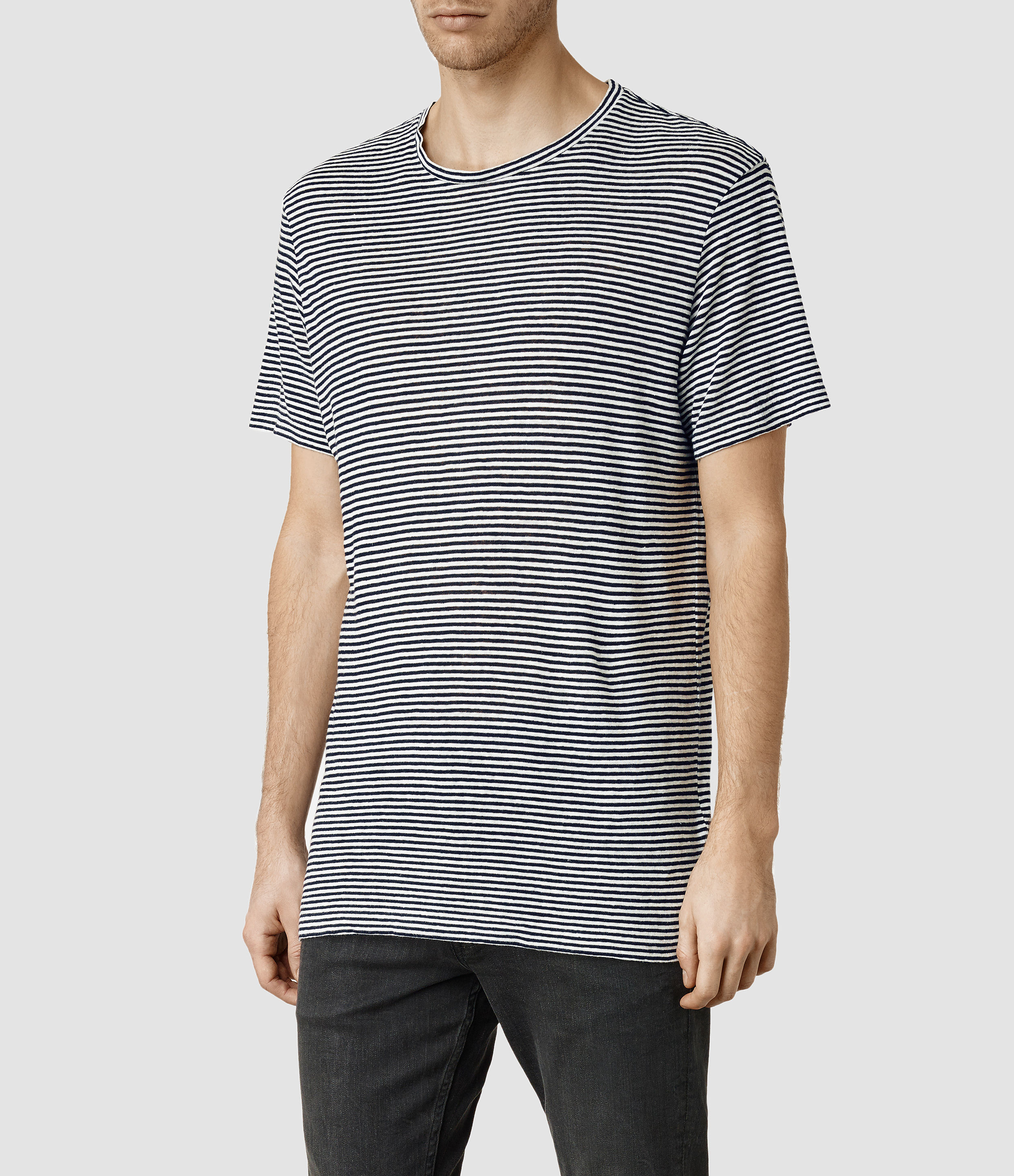 allsaints striped shirt