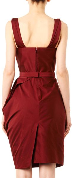 Vivienne Westwood Red Label Corseted Faille Dress in Red | Lyst