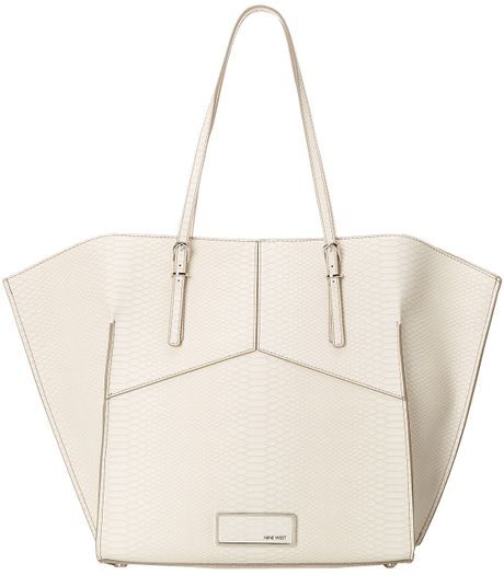 Nine West Helena Large Tote in White (Panna Cotta (White))