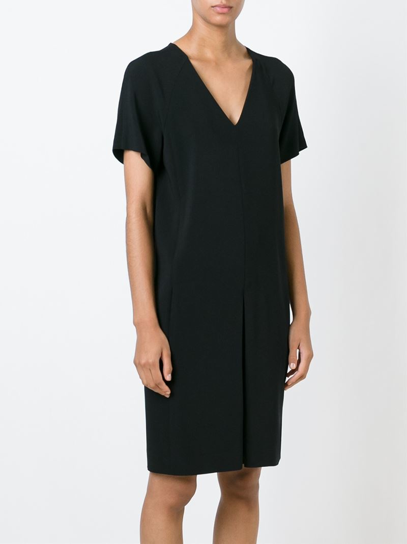 ruched one shoulder evening dress
