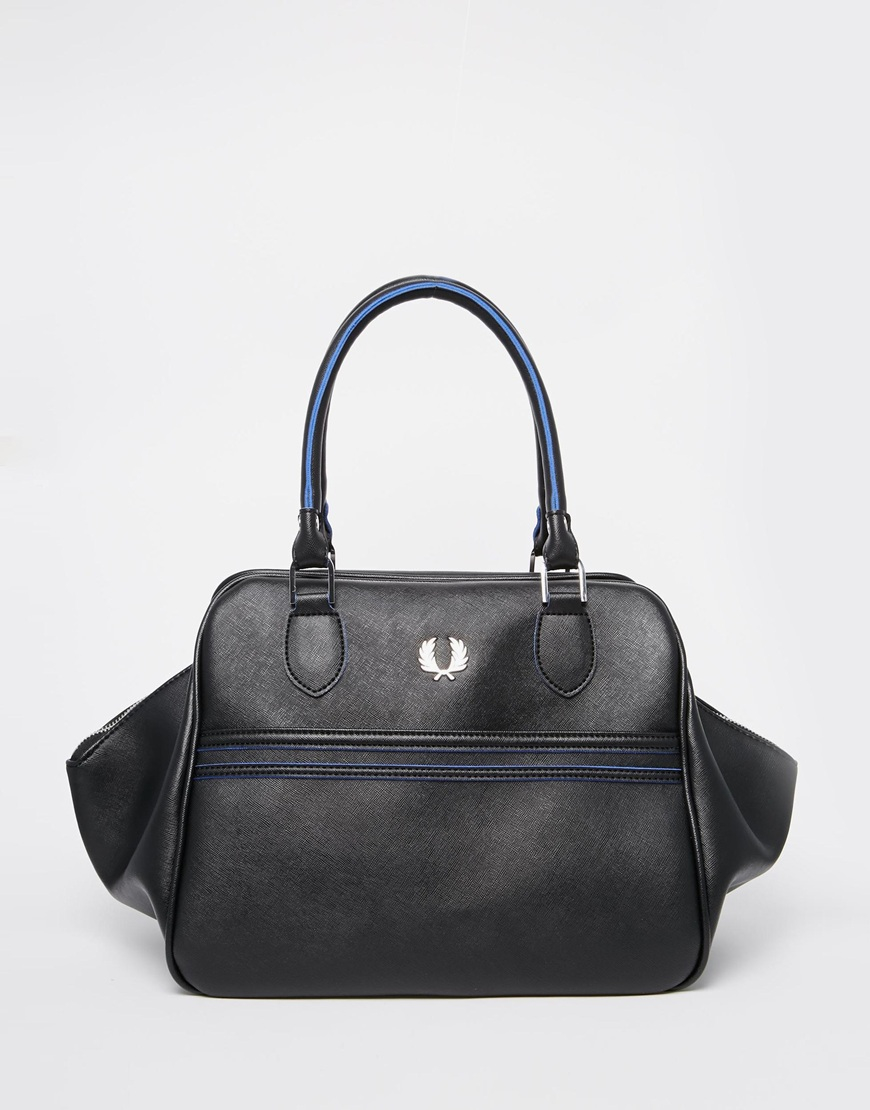 Fred Perry Trapeze Handheld Bag in Black - Lyst