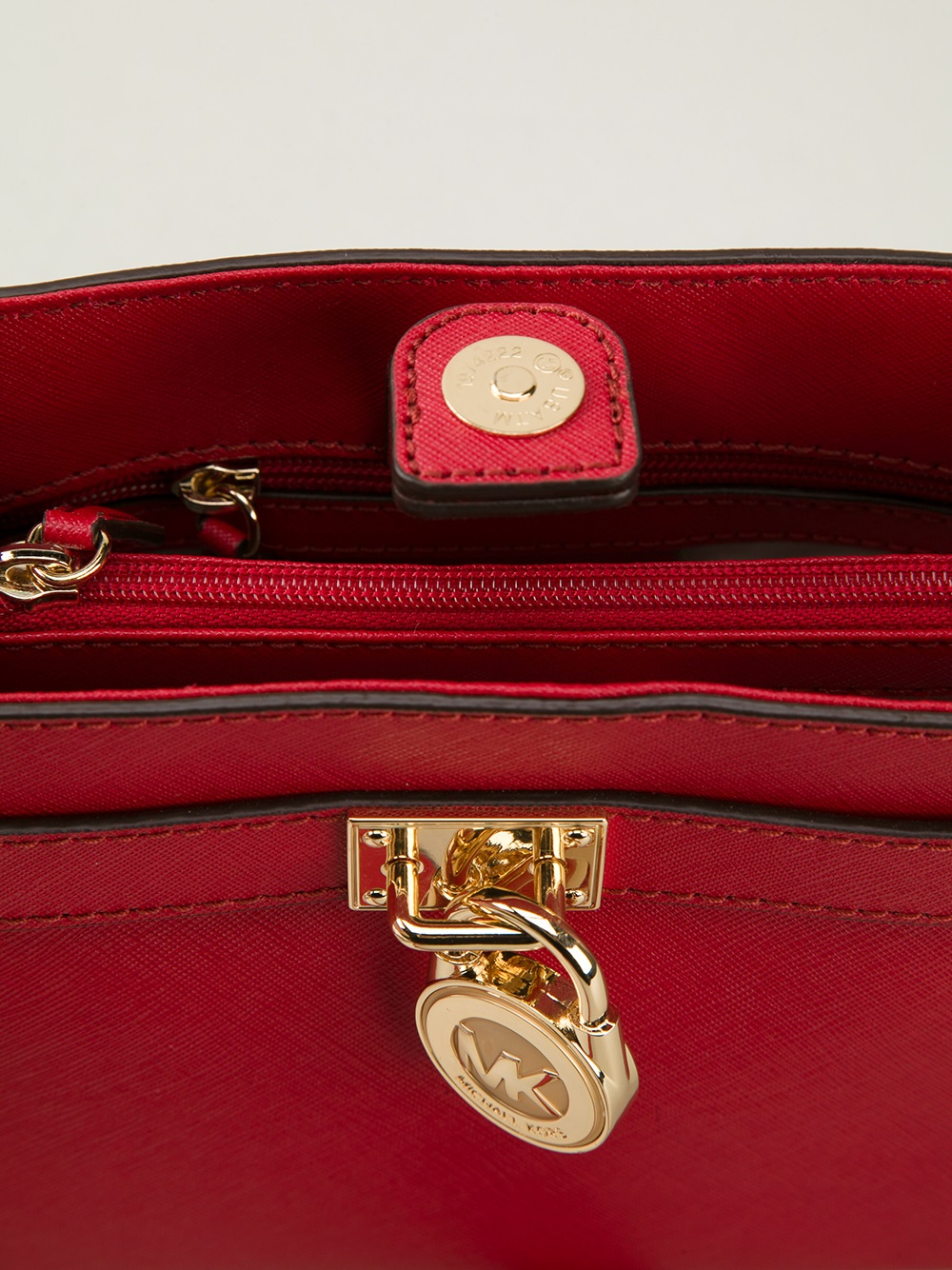 MICHAEL Michael Kors Hamilton Small Shoulder Bag in Red - Lyst