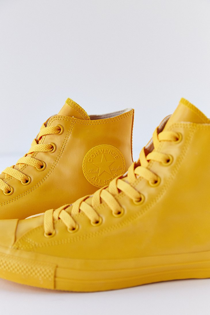 Converse Chuck Taylor All Star Rubber High-top Sneakerboot in Yellow for  Men | Lyst