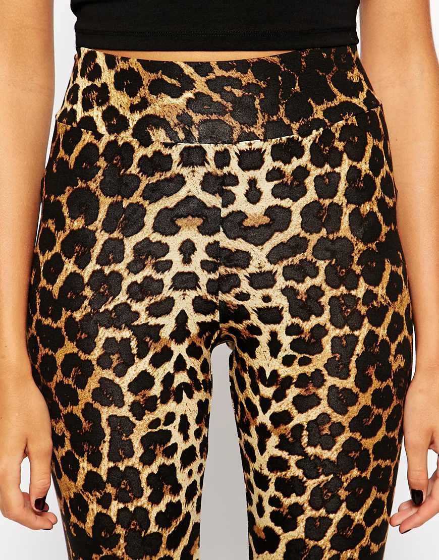high waisted leopard print leggings