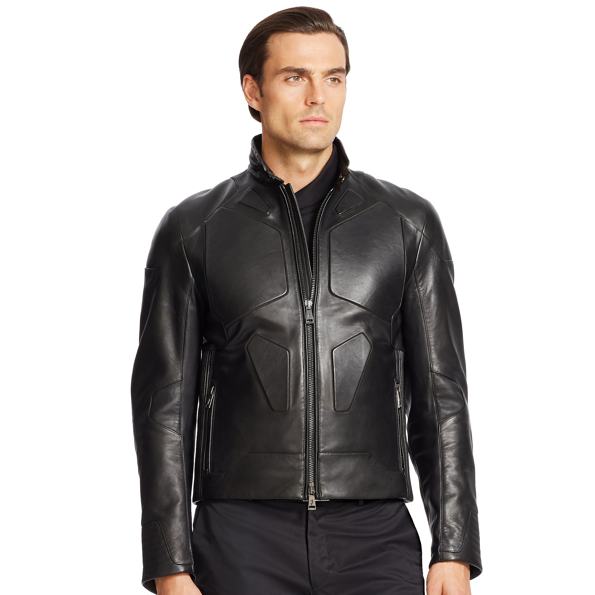 ralph lauren black label leather jacket