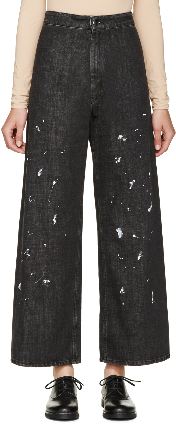 maison margiela paint splatter jeans
