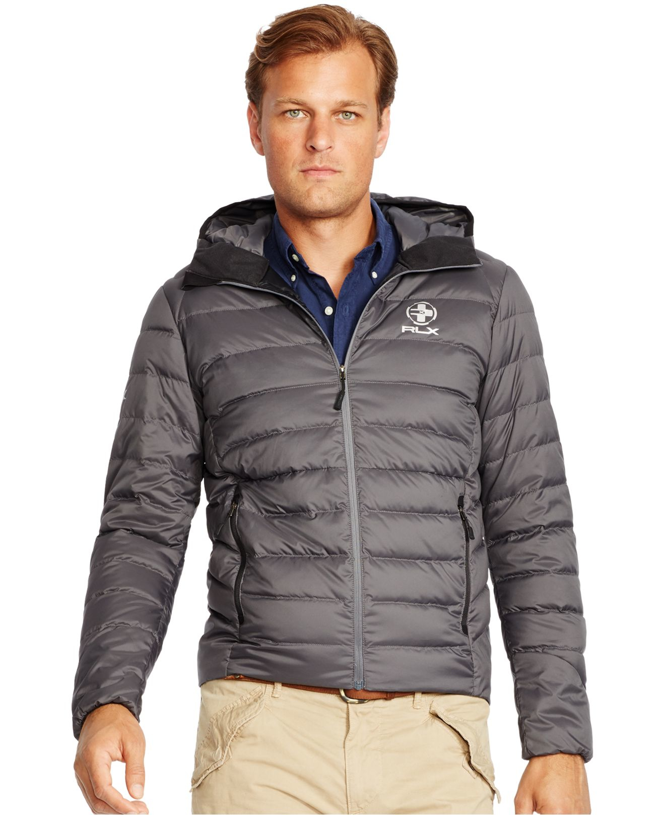 Polo Ralph Lauren Big And Tall Rlx Explorer Down Jacket in Gray for Men ...