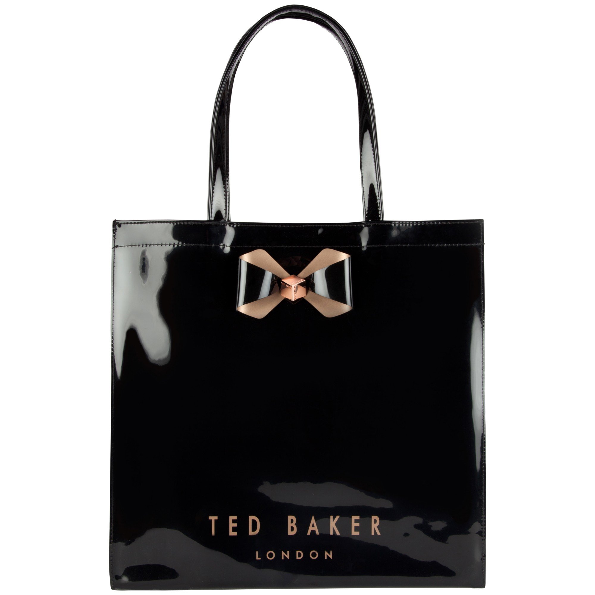 Ted Baker Bowicon Large Bow Trim Shopper Bag in Black - Lyst