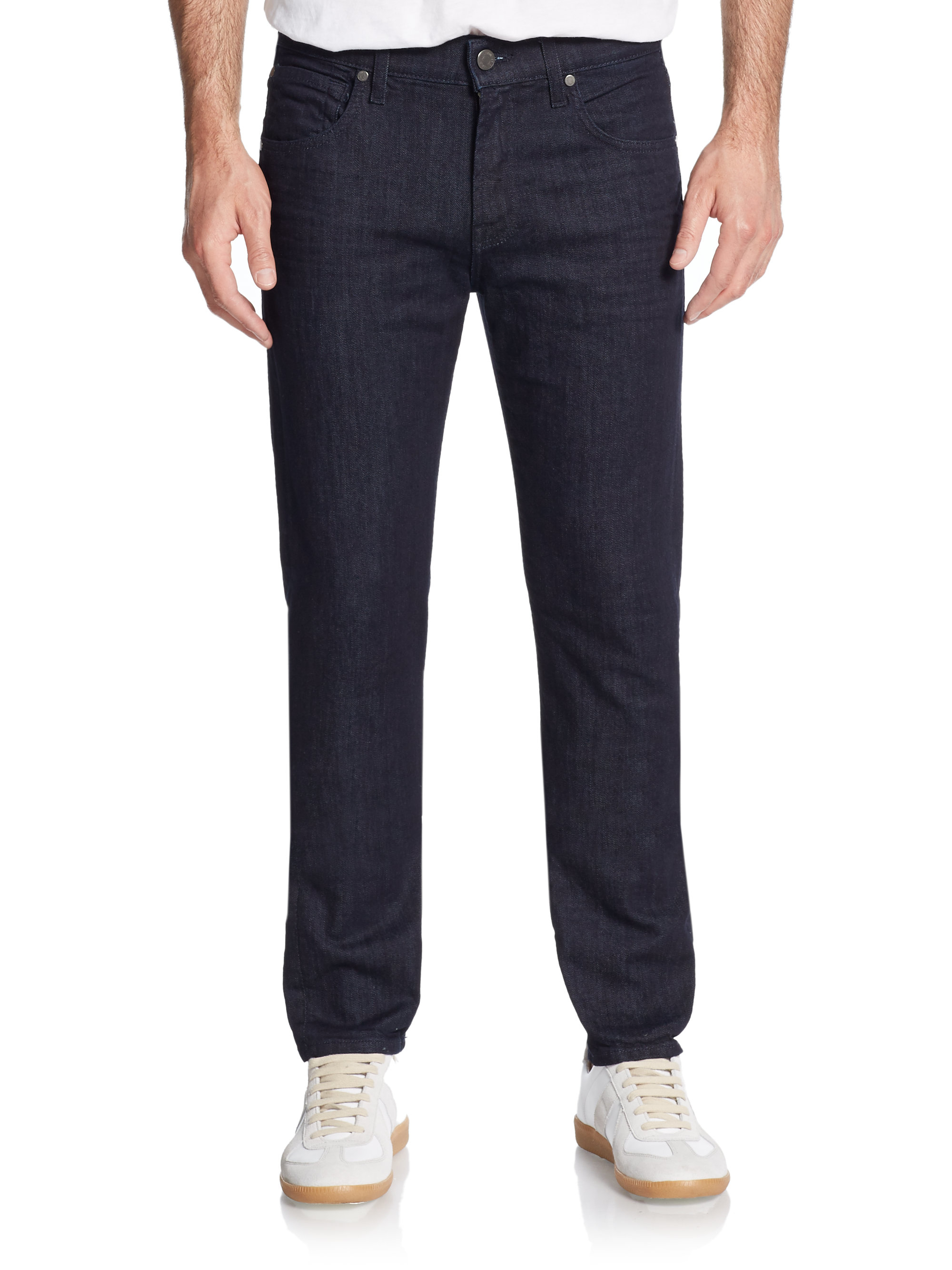 Lyst - 7 for all mankind Paxtyn Tapered-leg Jeans in Blue for Men