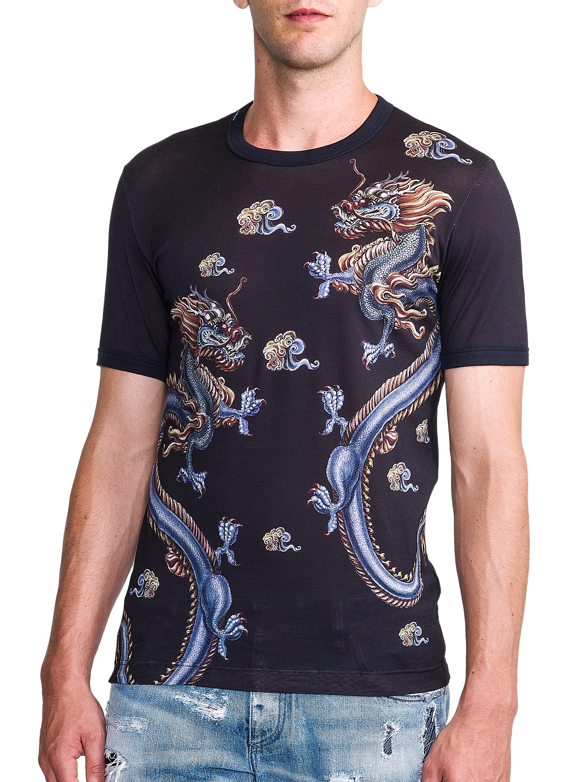 dragon print t shirt