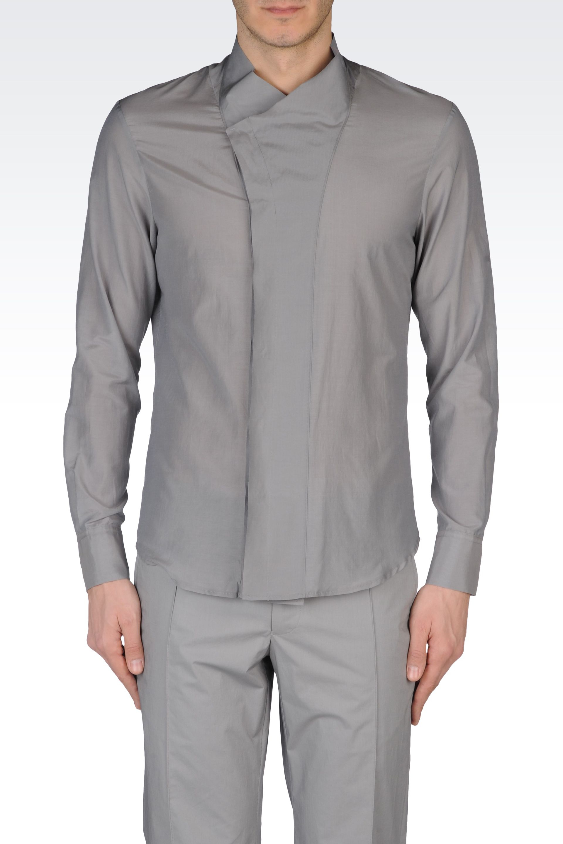 Emporio Armani Silk Cotton Shirt with 