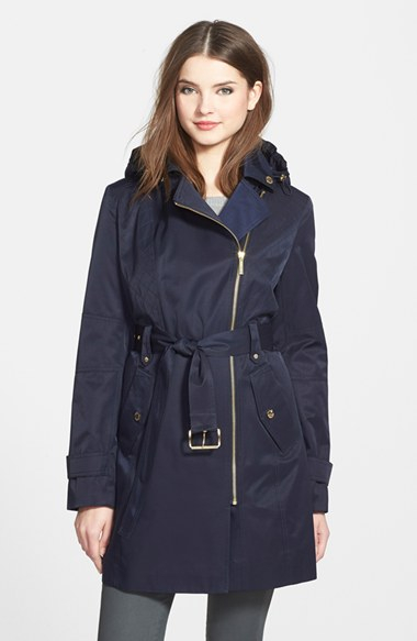michael kors parka womens blue