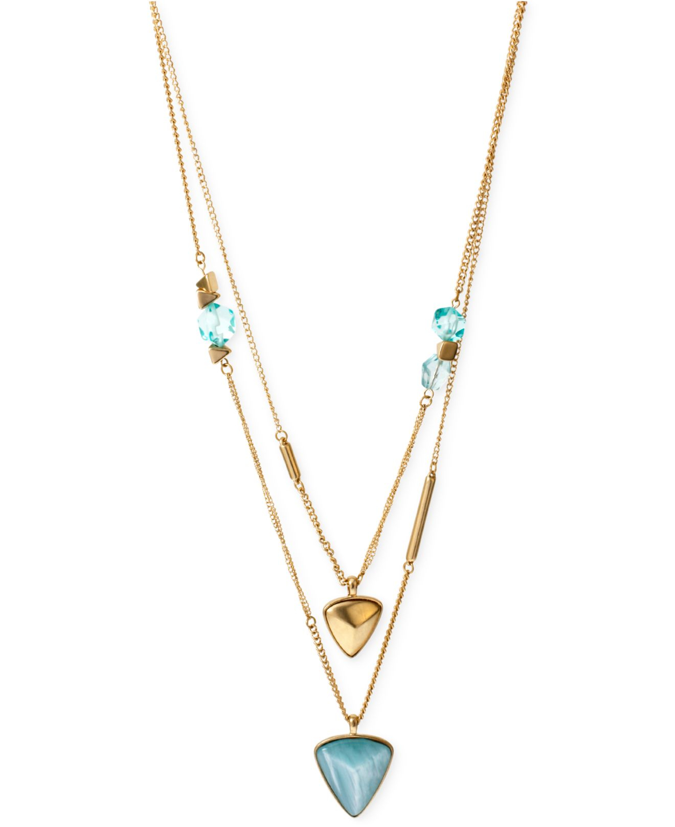 Cole New York GoldTone Geometric Bead Double