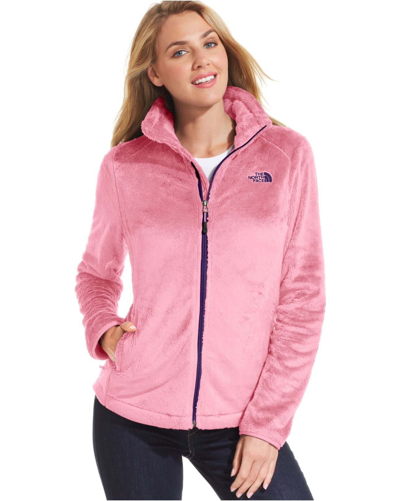 The north face Osito 2 Fleece Jacket in Pink | Lyst