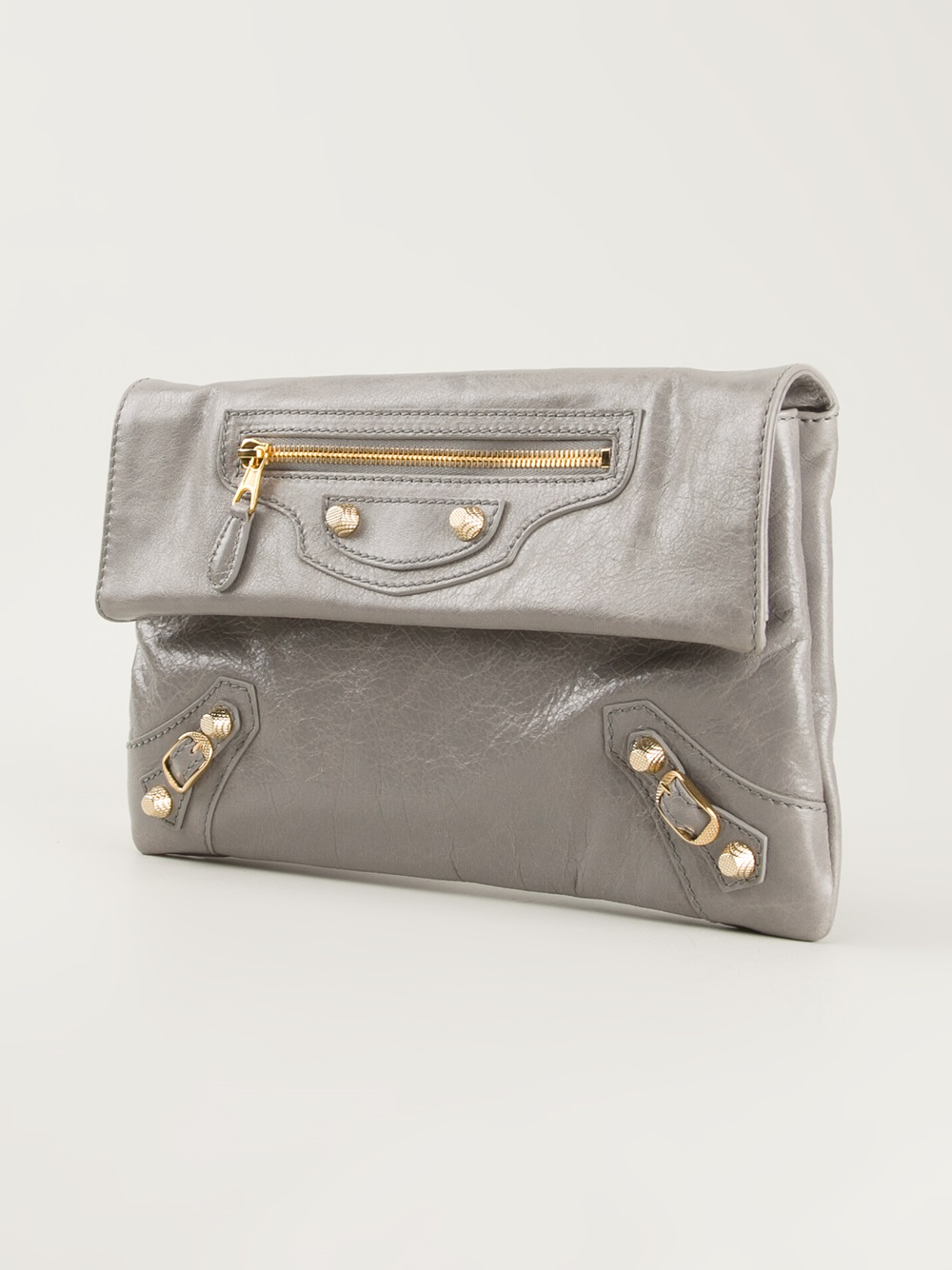 pust forholdet samtale Balenciaga Classic Giant Envelope Clutch in Gray | Lyst