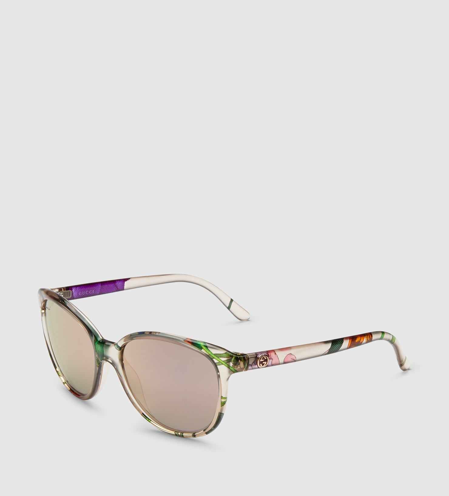 Gucci Flora Silk Cat-eye Sunglasses - Lyst