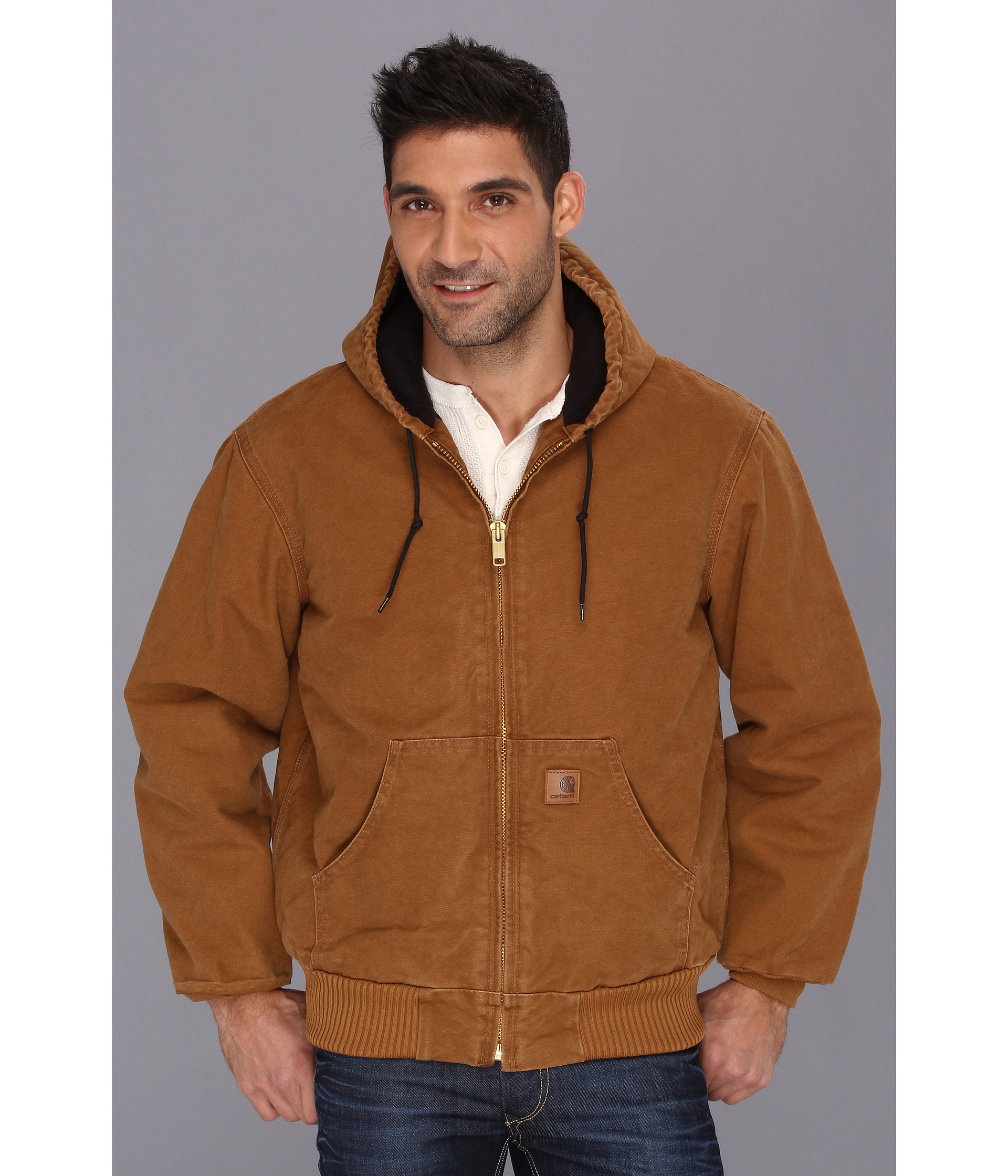 Carhartt Qfl Sandstone Active Jacket in Brown for Men (Carhartt Brown ...