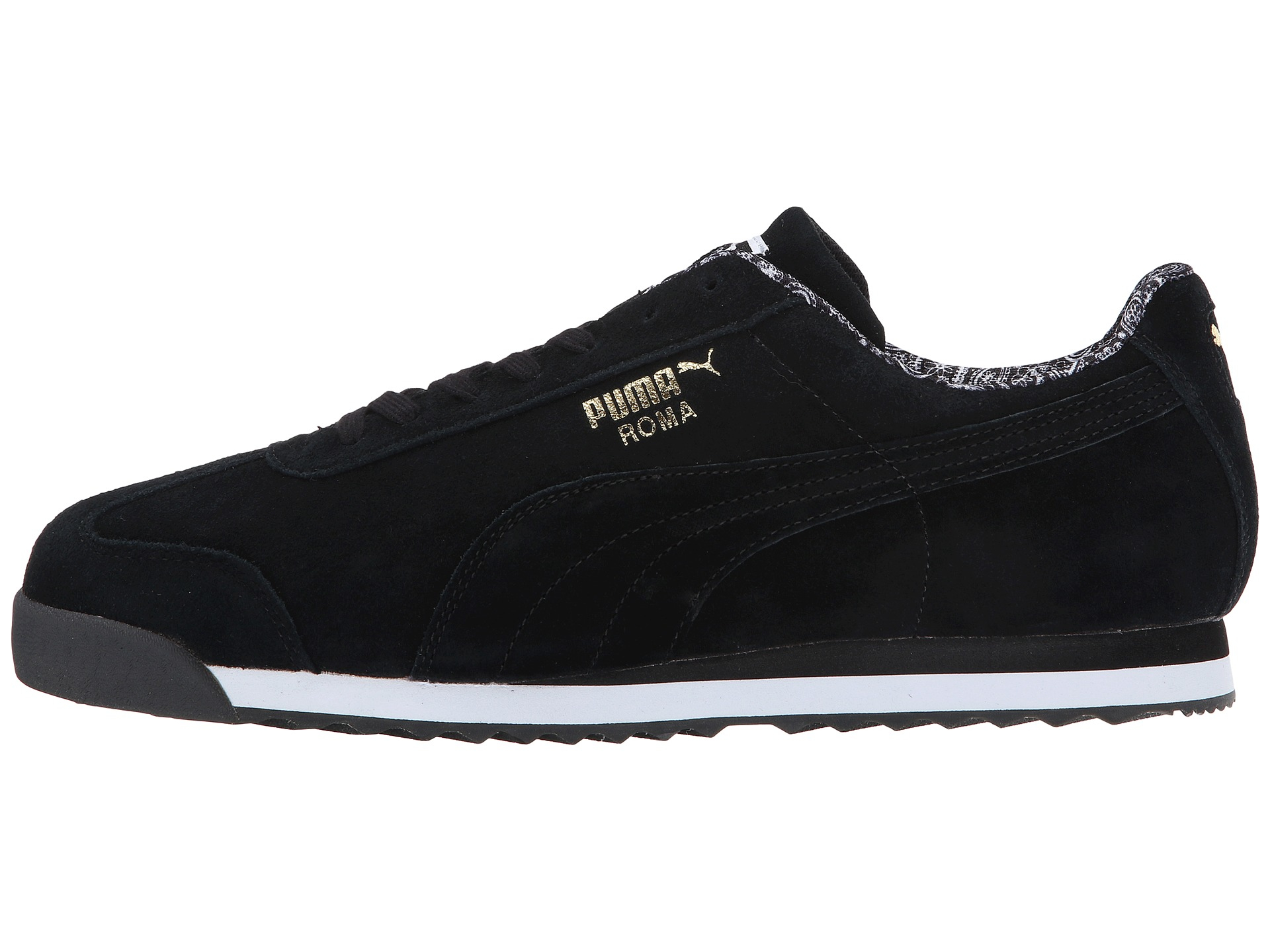 PUMA Roma Suede Paisley in Black for Men | Lyst