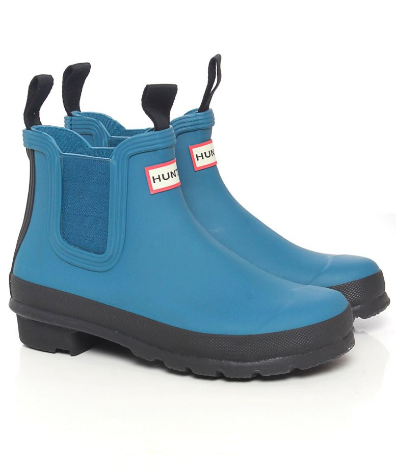 Blue hunter chelsea boots Clearance