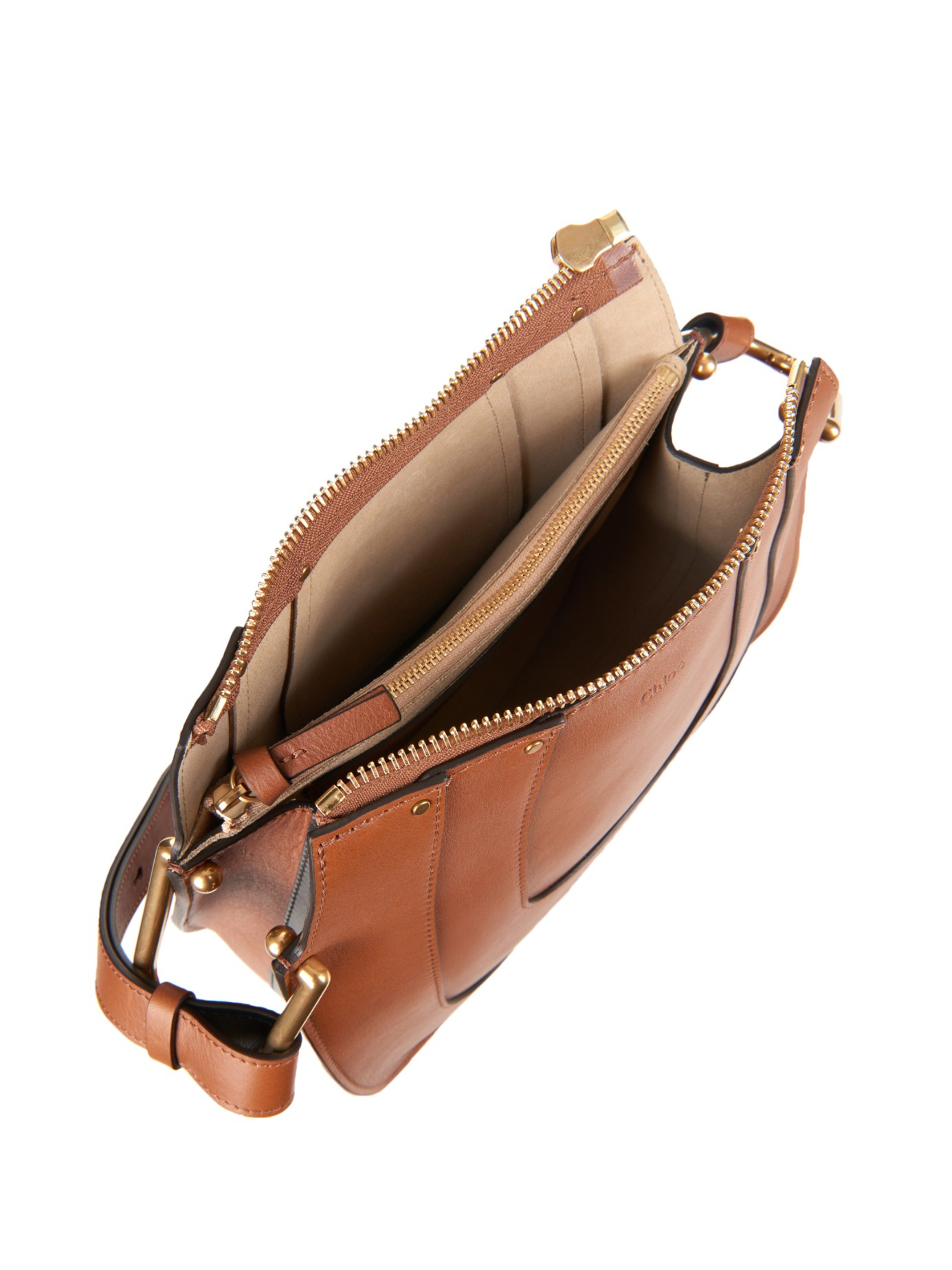 Chlo¨¦ Hayley Hobo Leather Shoulder Bag in Brown (TAN) | Lyst Chlo¨¦ Hayley Hobo Leather Shoulder Bag in Brown (TAN) | Lyst