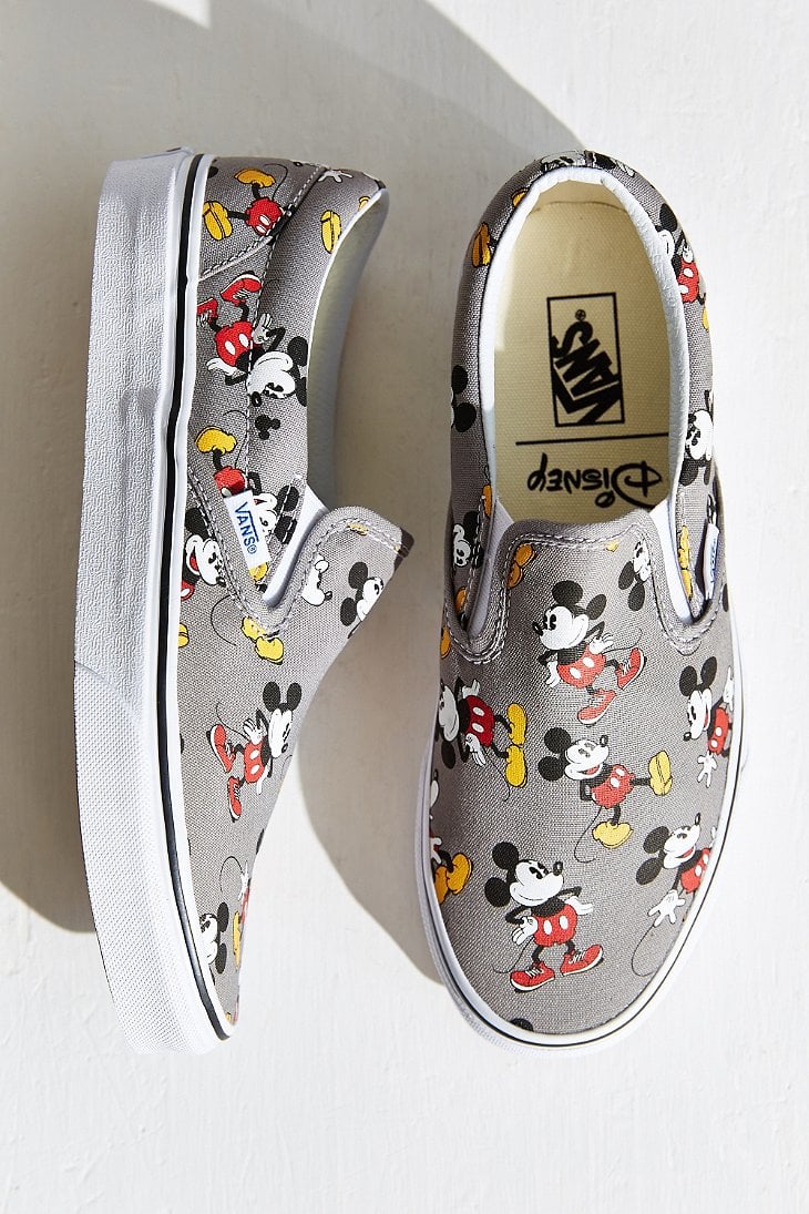 Vans Mickey Mouse Slip-on Sneaker in Gray | Lyst