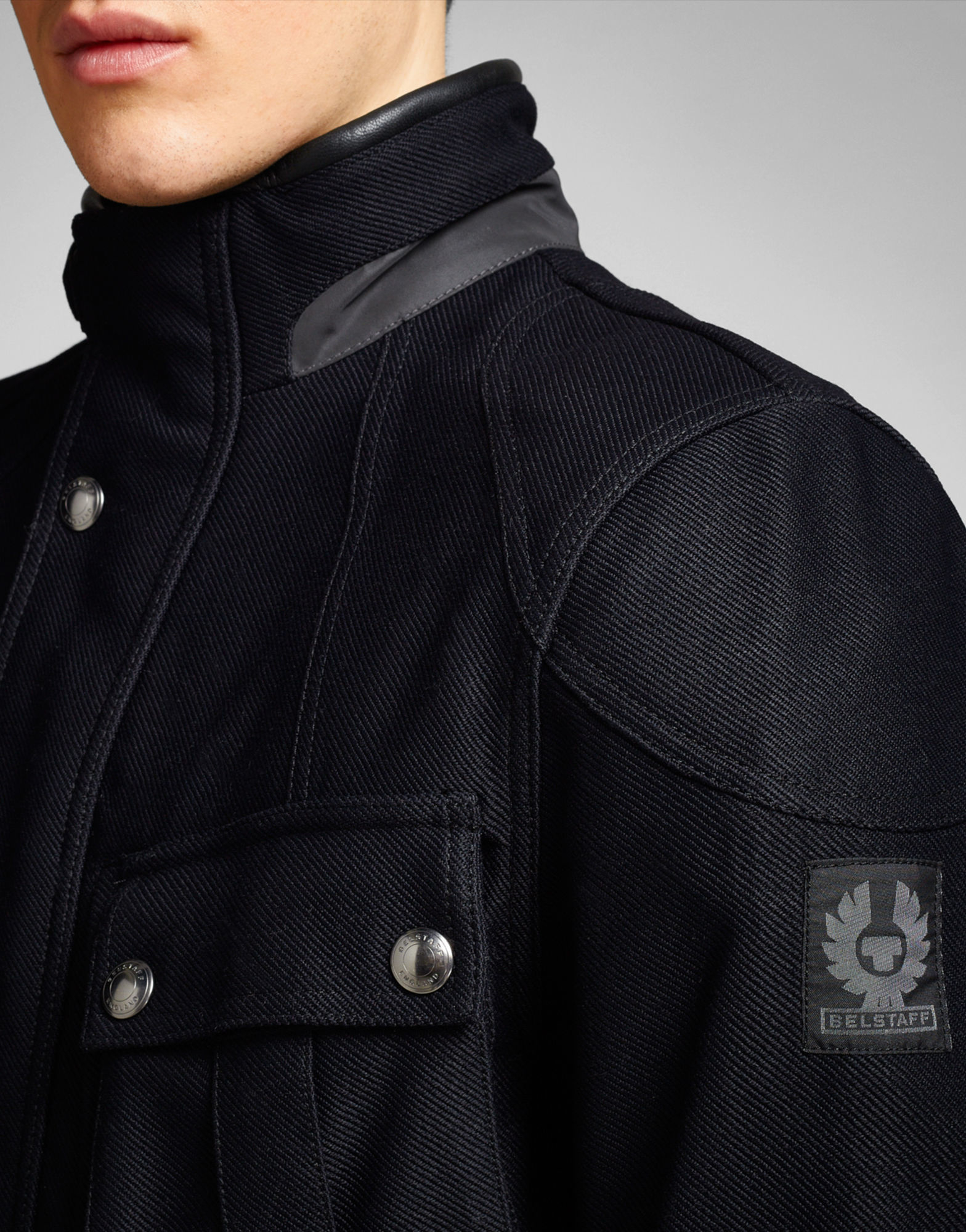 Belstaff Leather Snaefell Jacket In Cordura 1000 Twill in Black for Men -  Lyst