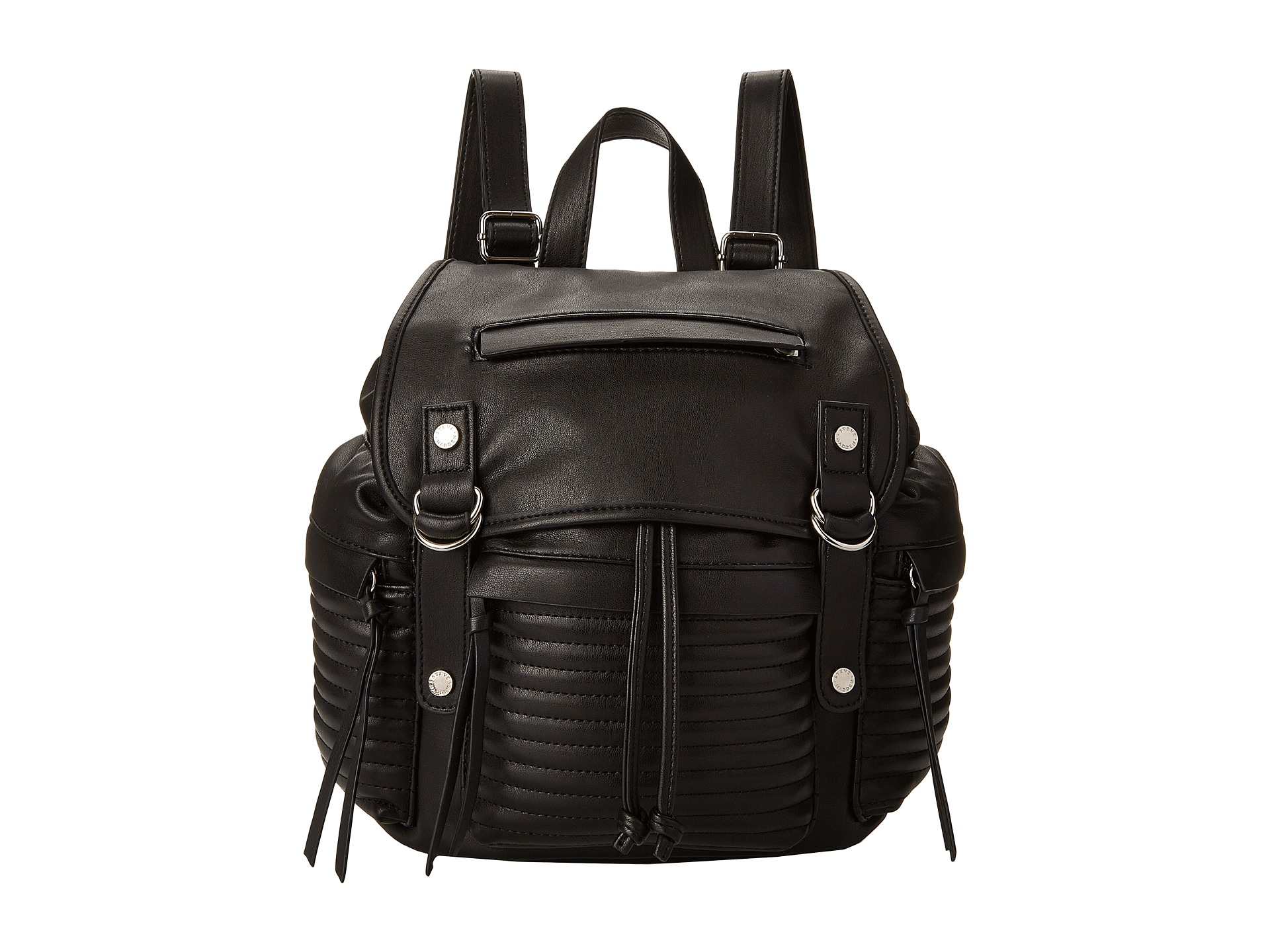 Steve madden Broller Quilted Backpack in Black | Lyst