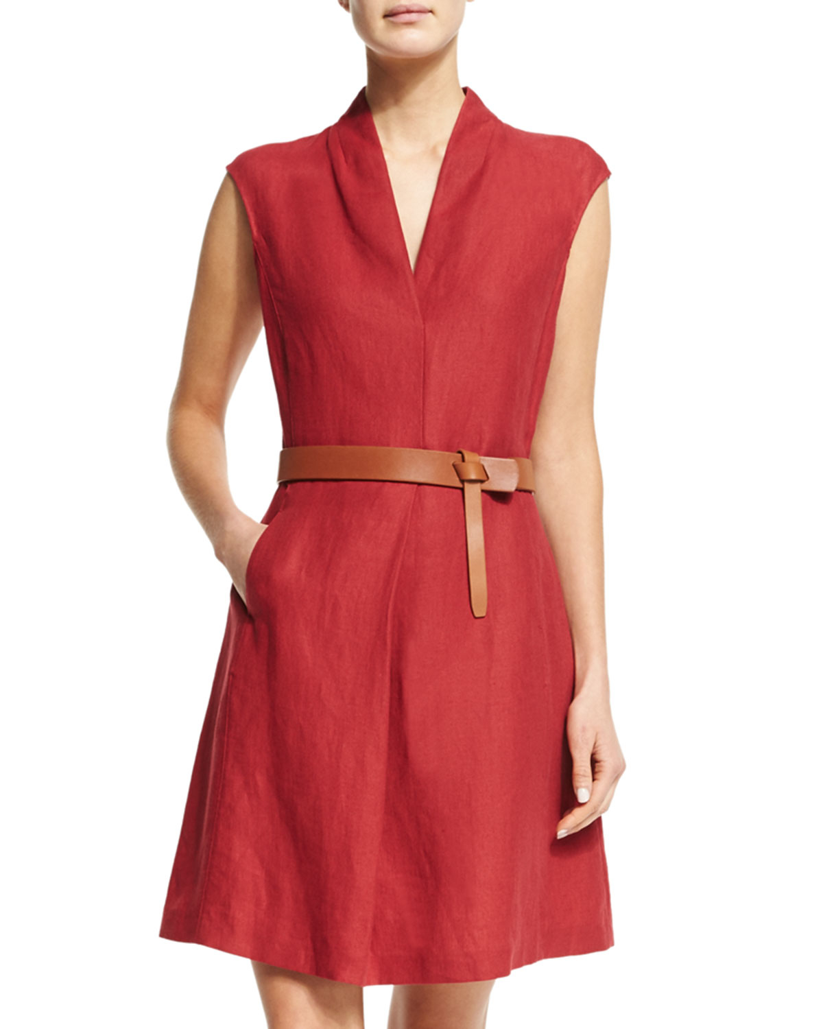loro piana linen dress
