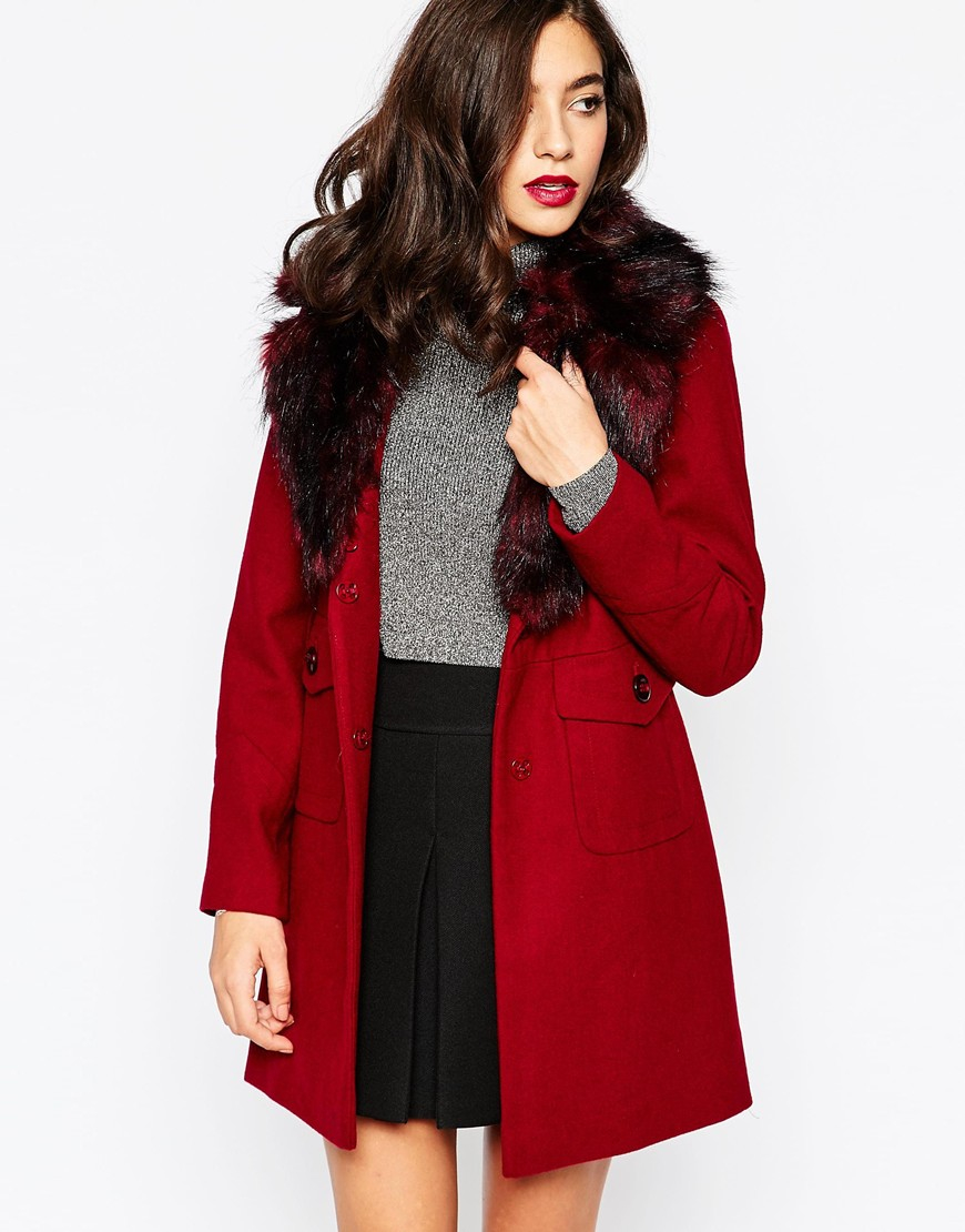 warehouse red coat