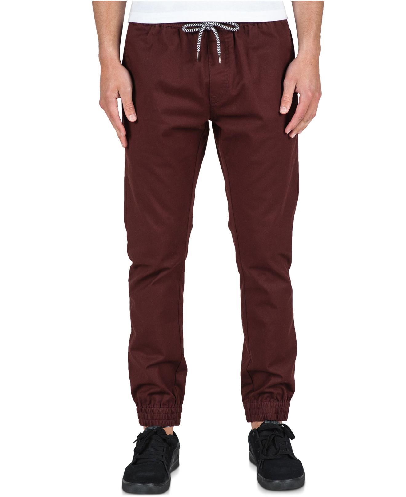 Volcom Frickin Slim-fit Joggers in Red for Men (Cherrywood) | Lyst