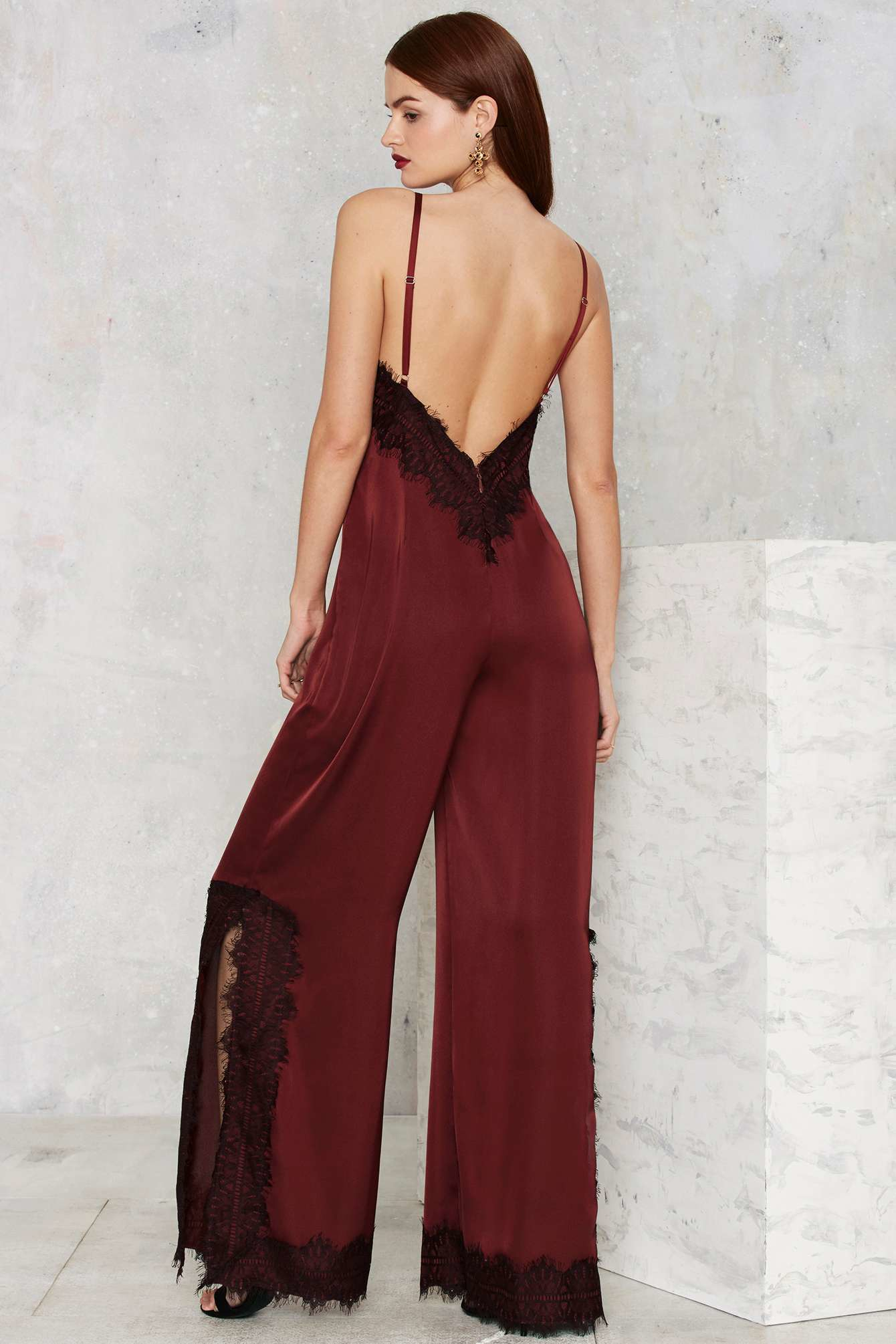 nasty gal red jumpsuit