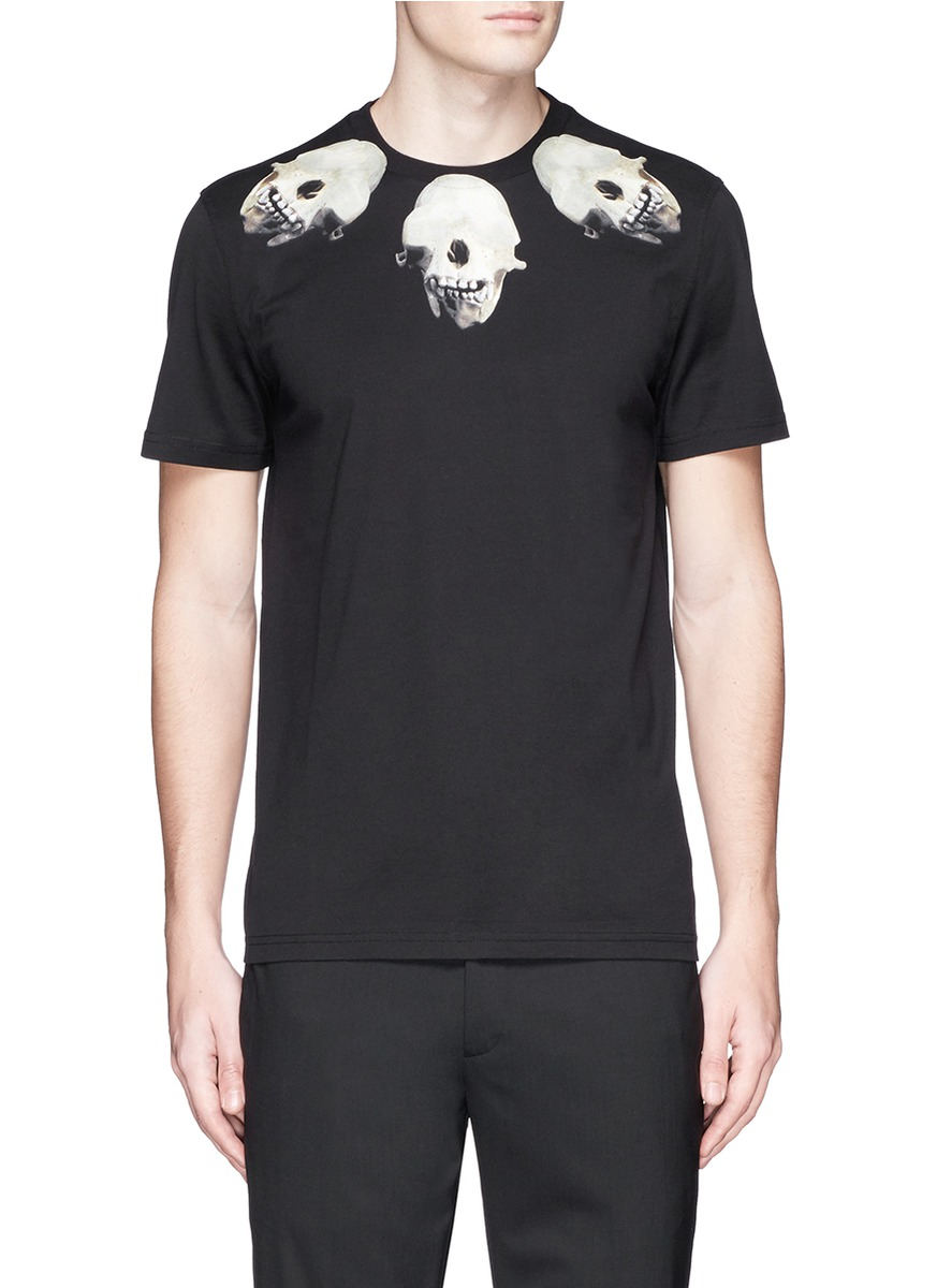 Givenchy Monkey Skull Print T-shirt in Black for Men | Lyst