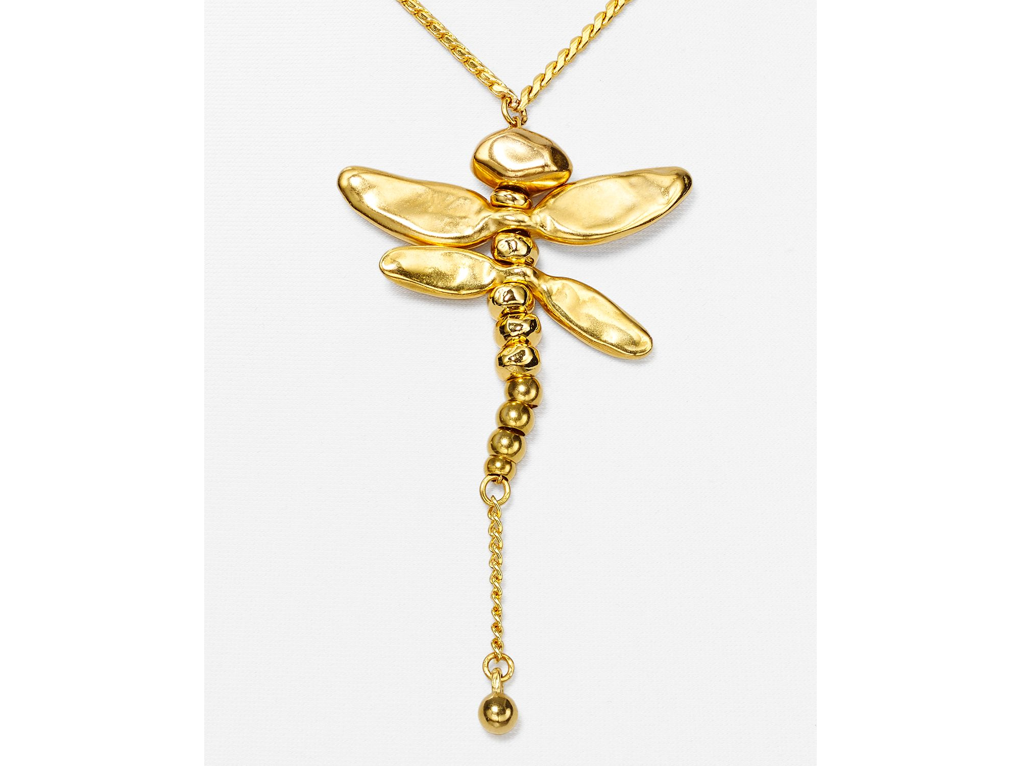 Uno De 50 Dragonfly Pendant Necklace, 17" in Metallic - Lyst