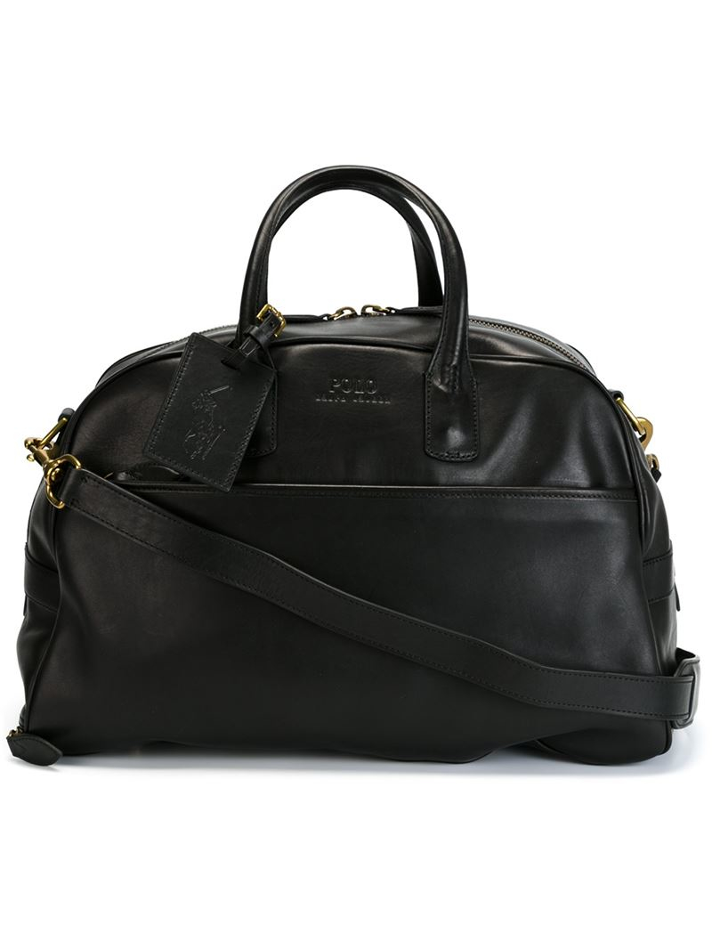 Polo Ralph Lauren Logo Embossed Bowling Bag in Black for Men - Lyst