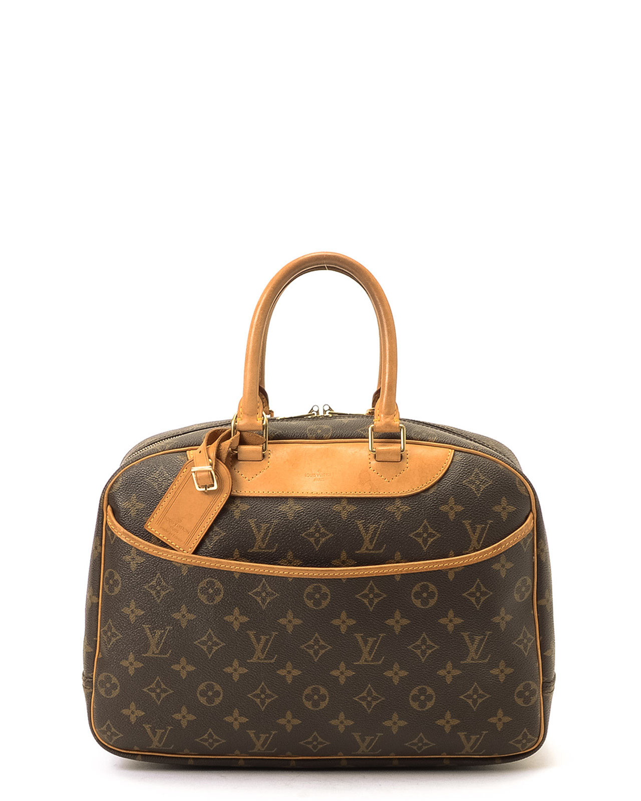 Lyst - Louis Vuitton Brown Monogram Deauville Handbag in Brown