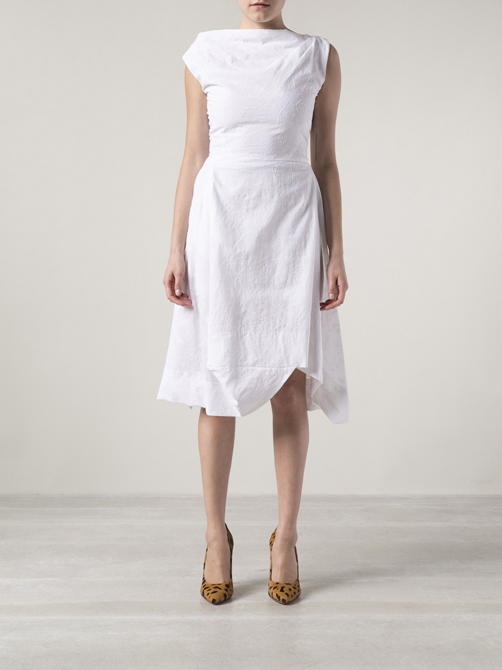 Vivienne Westwood Anglomania Aztec Dress In White Lyst