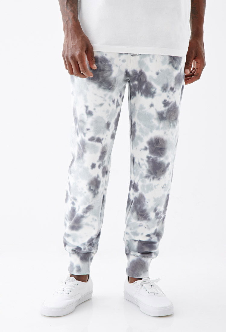 tie dye grey sweatpants